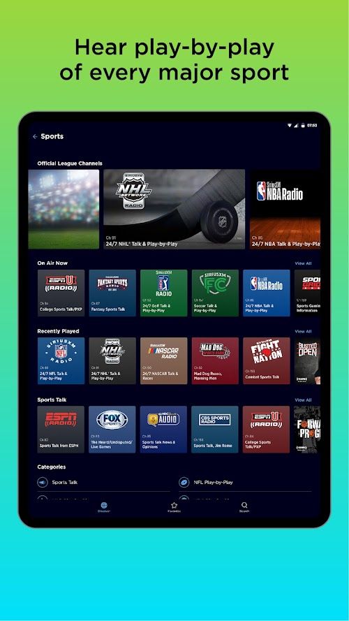 SiriusXM: Music, Sports & News screenshot