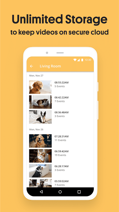 AlfredCamera Home Security app screenshot