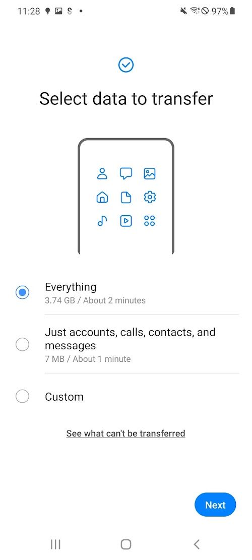 Samsung Smart Switch Mobile screenshot