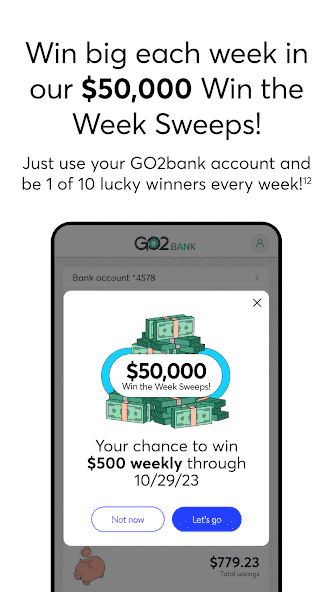GO2bank screenshot