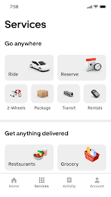 Uber - Request a ride screenshot