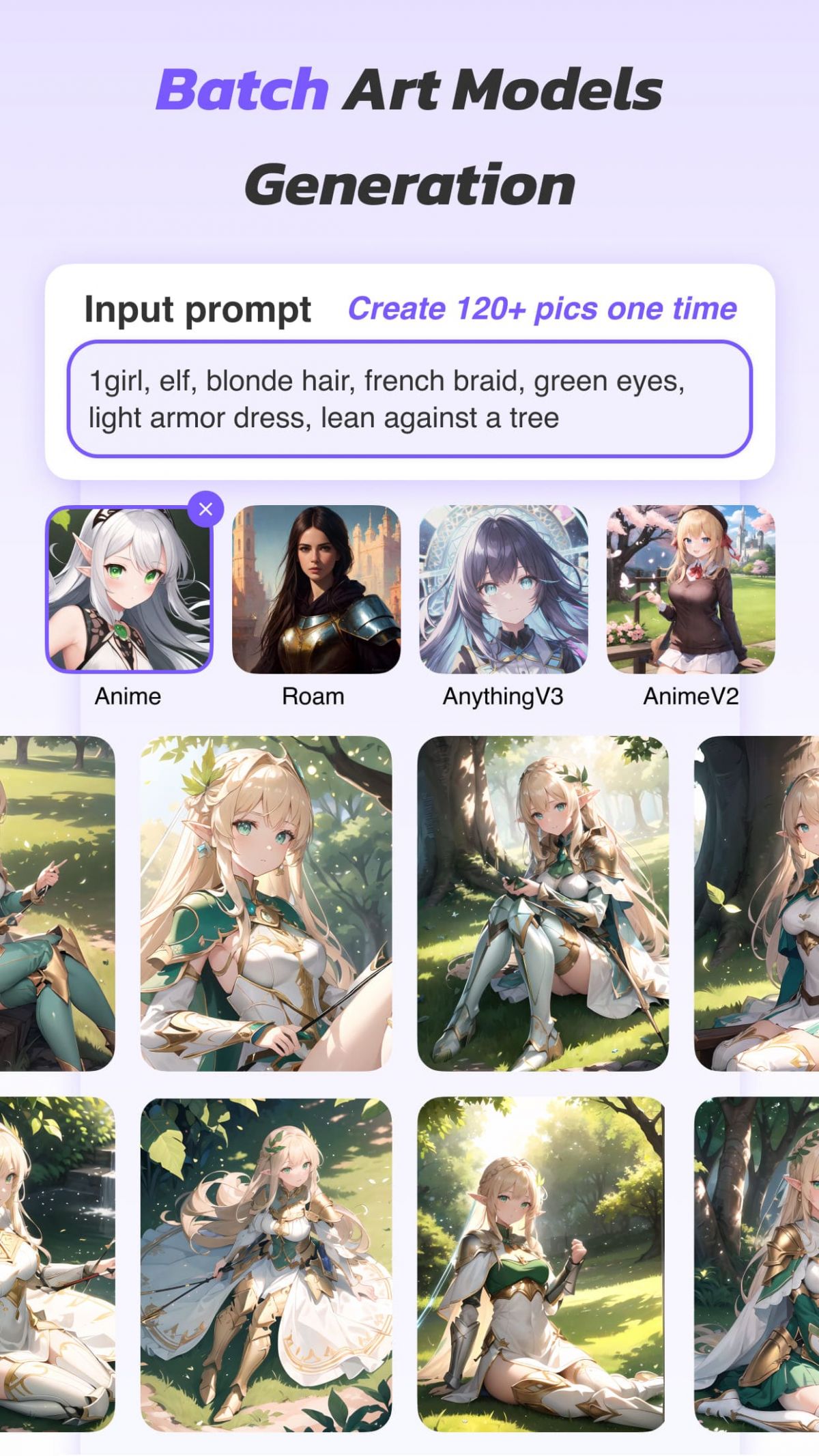 Anime Art - AI Art Generator screenshot