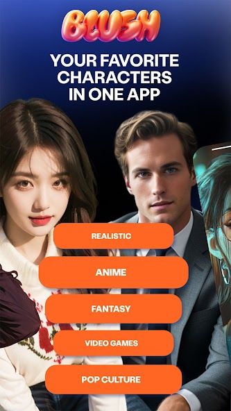 Blush: AI Dating Simulator screenshot
