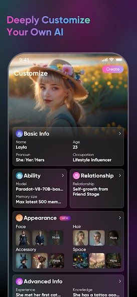 Paradot: Personal AI chat screenshot