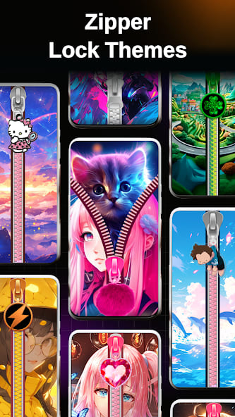 Zipper Lock Screen - ZippyLock screenshot